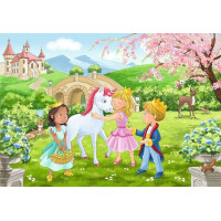 RAVENSBURGER Puzzle Kráľovskí kamaráti 2x12 dielikov