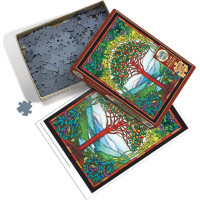 COBBLE HILL Puzzle Vitráž Strom života XL 275 dielikov