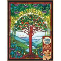 COBBLE HILL Puzzle Vitráž Strom života XL 275 dielikov