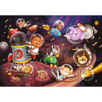RAVENSBURGER Puzzle Zvieratká vo vesmíre 2x12 dielikov