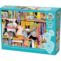 COBBLE HILL Rodinné puzzle Čas mačacích príbehov 350 dielikov