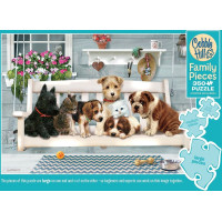 COBBLE HILL Rodinné puzzle Kamaráti na verande 350 dielikov