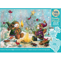 COBBLE HILL Rodinné puzzle Legrace s opekaním žužu 350 dielikov