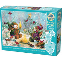 COBBLE HILL Rodinné puzzle Legrace s opekaním žužu 350 dielikov
