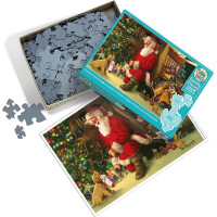 COBBLE HILL Rodinné puzzle Santova pančucha 350 dielikov