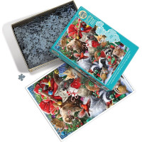 COBBLE HILL Rodinné puzzle Sviatoční priatelia 350 dielikov
