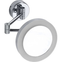 Sapho X-ROUND kozmetické zrkadlo s LED osvetlením ø 200mm, okrúhle, chróm XR016