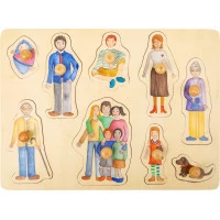 small foot Drevené puzzle Rodina