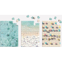 Galison Puzzle Letecké zábery pláží 3×120 dielikov