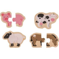 Bigjigs Toys Easy puzzle Zvieratká z farmy