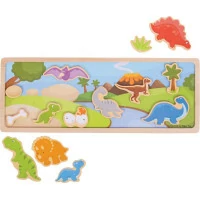 Bigjigs Toys magnetické puzzle dinosauri