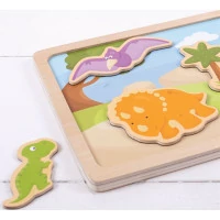 Bigjigs Toys magnetické puzzle dinosauri