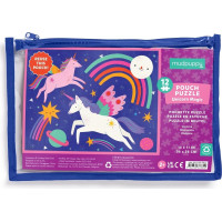 Mudpuppy Puzlle Jednorožec Magic v taštičke 12 dielikov