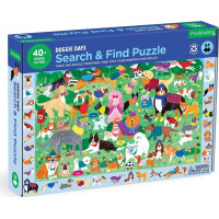 Mudpuppy Puzzle skladaj a hľadaj "Psí deň" 64 dielov