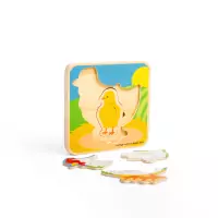 Bigjigs Toys Puzzle Životný cyklus sliepky