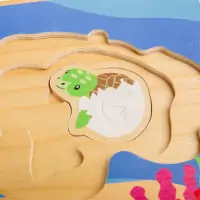 Bigjigs Toys Puzzle Životný cyklus korytnačky
