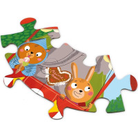 Magellan Okrúhle puzzle Zvieratká na ruskom bicykli
