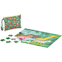 Petit Collage Obojstranné puzzle 2v1 džungľa