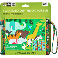 Petit Collage Obojstranné puzzle 2v1 džungľa