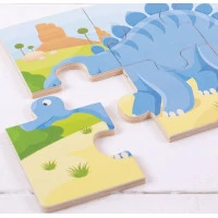 Bigjigs Toys Puzzle 3v1 dinosaury
