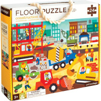 Petit Collage Podlahové puzzle stavba v meste