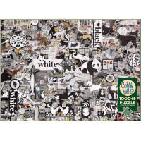 COBBLE HILL Puzzle Čierna a biela: Zvieratá 1000 dielikov