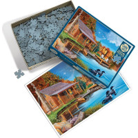 COBBLE HILL Puzzle Jazero potáplic 500 dielikov