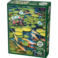 COBBLE HILL Puzzle Jazierko s koi kaprmi 1000 dielikov
