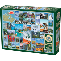 COBBLE HILL Puzzle Kanadské Národné parky a rezervácie 1000 dielikov