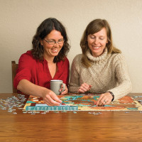 COBBLE HILL Puzzle Mačky vo farbe tekvice 500 dielikov
