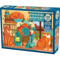 COBBLE HILL Puzzle Mačky vo farbe tekvice 500 dielikov