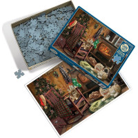 COBBLE HILL Puzzle Mačiatka u kachlí 500 dielikov
