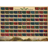 COBBLE HILL Puzzle Škótske tartany 1000 dielikov