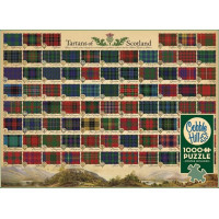 COBBLE HILL Puzzle Škótske tartany 1000 dielikov