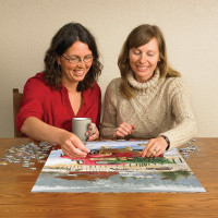 COBBLE HILL Puzzle Vianoce na farme 1000 dielikov
