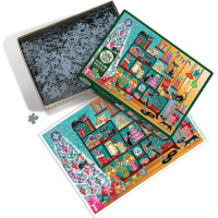 COBBLE HILL Puzzle Vianočné mačky1000 dielikov