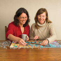 COBBLE HILL Puzzle Vianočné mačky1000 dielikov