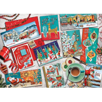 COBBLE HILL Puzzle Vianočné pozdravy 1000 dielikov