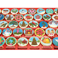 COBBLE HILL Puzzle Vianočné sušienky v tvare snežítok 1000 dielikov
