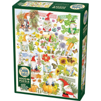 COBBLE HILL Puzzle Veselý život trpaslíkov 1000 dielikov