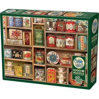 COBBLE HILL Puzzle Vintage čajovej plechovky 1000 dielikov