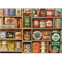 COBBLE HILL Puzzle Vintage čajovej plechovky 1000 dielikov