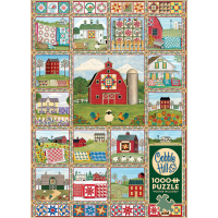 COBBLE HILL Puzzle Krajina vyšívaných prikrývok 1000 dielikov