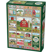 COBBLE HILL Puzzle Krajina vyšívaných prikrývok 1000 dielikov