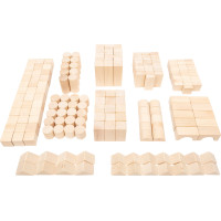 small foot Drevené kocky 200 ks natural