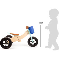 small foot Drevené odrážadlo Maxi 2 v 1 tyrkysové