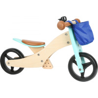 small foot Drevené odrážadlo Trike 2v1 tyrkysové