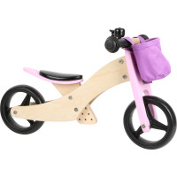 small foot Drevené odrážadlo Trike 2v1 ružové