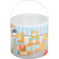 small foot Drevené kocky pastelové 50 ks