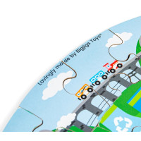 Bigjigs Toys Kruhové puzzle Recyklácia